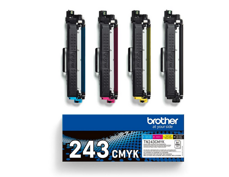 Brother TN243CMYK / TN 243CMYK Value Pack 4-Pack