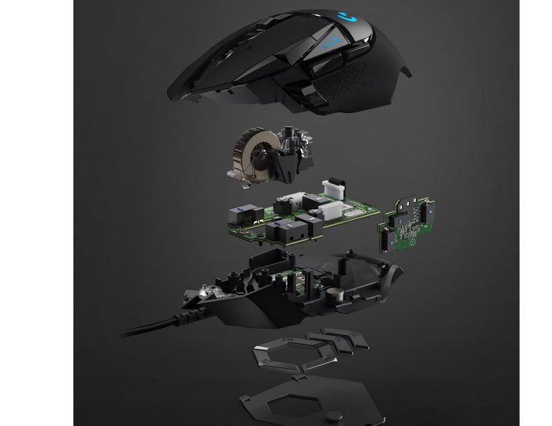 Logitech G502 HERO - Gaming Maus (Schwarz mit RGB)