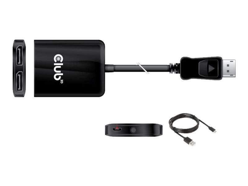 Club 3D CSV-7200 - video/audio splitter - 2 ports