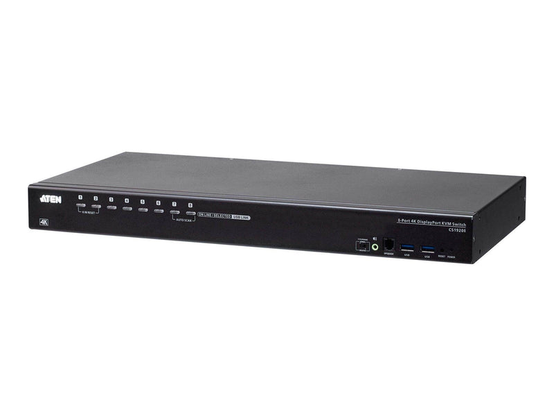 ATEN 8-Port USB True 4K DisplayPort KVM Switch wit
