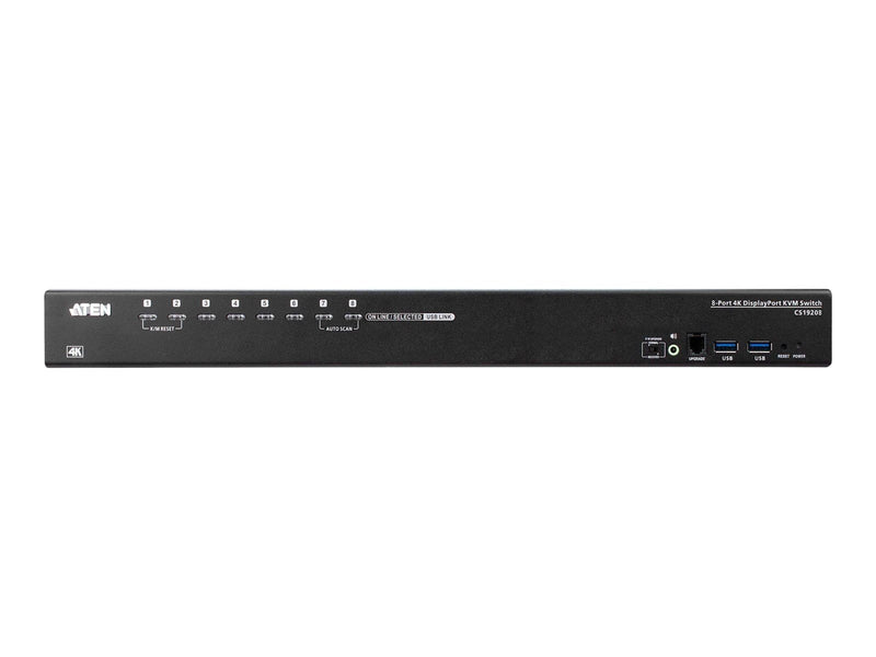 ATEN 8-Port USB True 4K DisplayPort KVM Switch wit