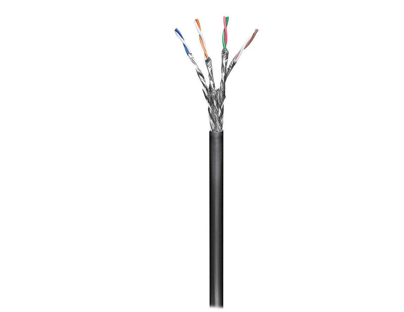 Pro LAN CAT 6 SFTP Outdoor Network Cable 100m - Schwarz - 100m