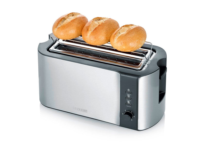 SEVERIN Toaster AT 2590 - brushed stainless steel/black
