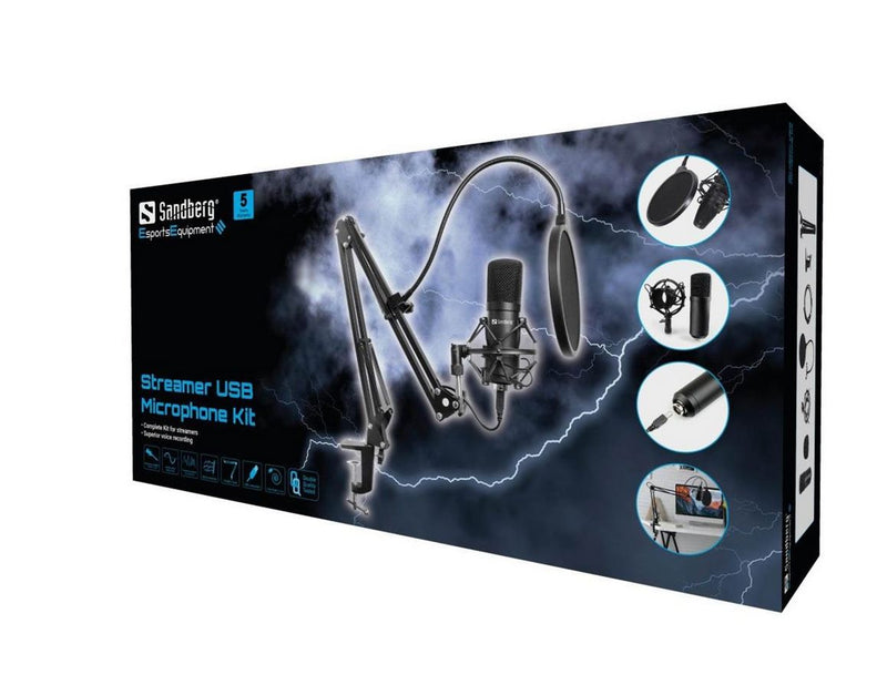 Sandberg Streamer USB Microphone Kit