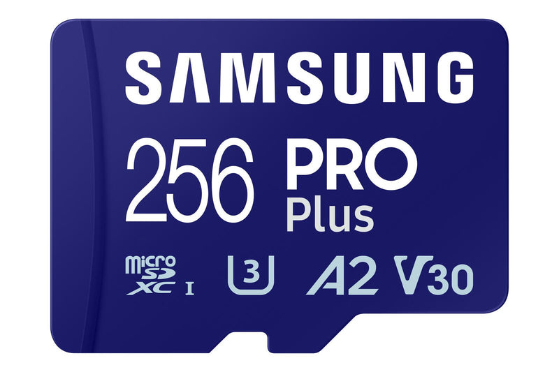 Samsung PRO Plus microSD-Speicherkarte (2023) - 256GB, 180MB R/130MB W, Full HD&4K,