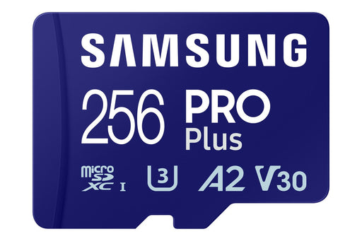 Samsung PRO Plus microSD-Speicherkarte (2023) - 256GB, 180MB R/130MB W, Full HD&4K,