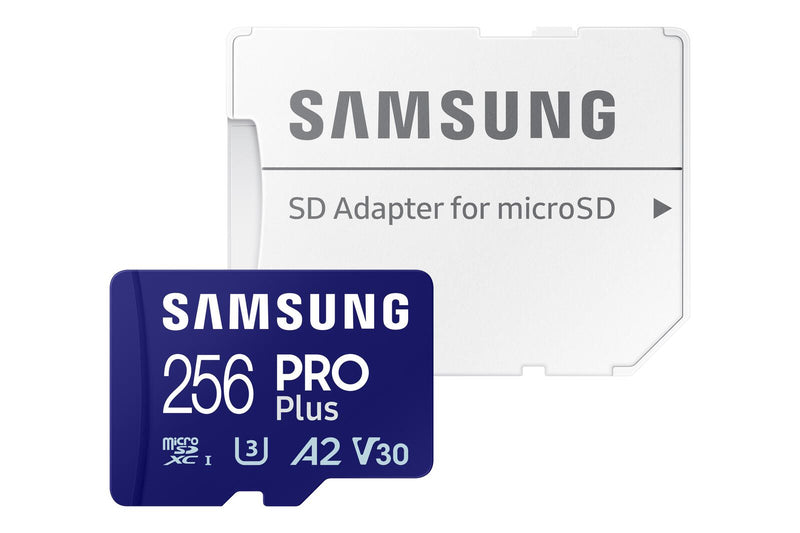 Samsung PRO Plus microSD-Speicherkarte (2023) - 256GB, 180MB R/130MB W, Full HD&4K,