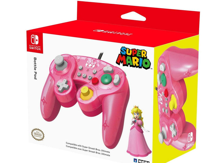 HORI Battle Pad (Peach) - Wired Controller - Nintendo Switch