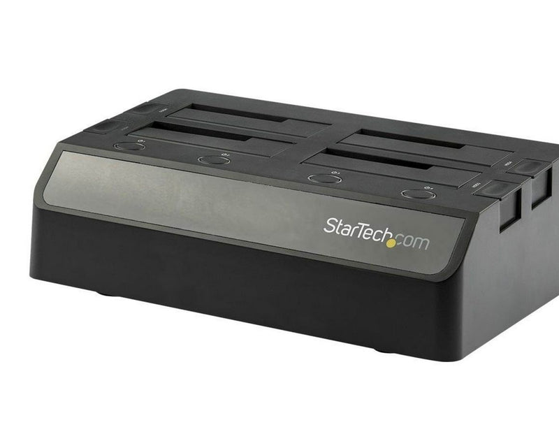 StarTech.com 4 Bay SATA 2.5 / 3.5in SSD / HDD Dock - USB 3.1 USB-C / USB-A - storage enclosure - SATA 6Gb/s - USB 3.1 (Gen 2)