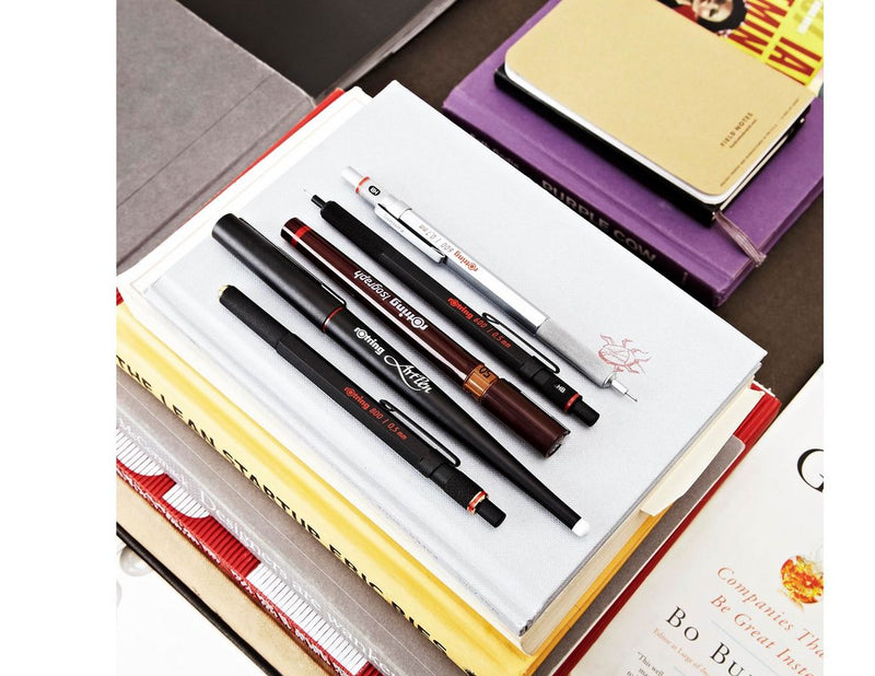 Rotring rOtring 600 Druckbleistift | 0,7 mm | schwarz | Ergonomisches Vollmetallgehäuse