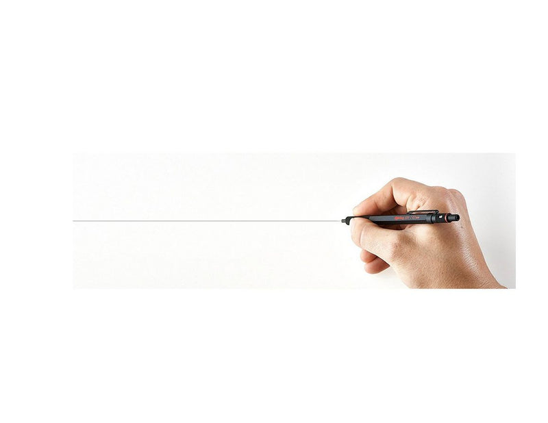 Rotring rOtring 600 Druckbleistift | 0,7 mm | schwarz | Ergonomisches Vollmetallgehäuse