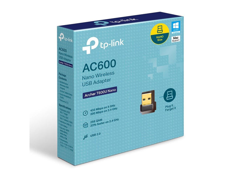 TP-Link Archer T600U Nano AC600 Nano Wireless USB Adapter