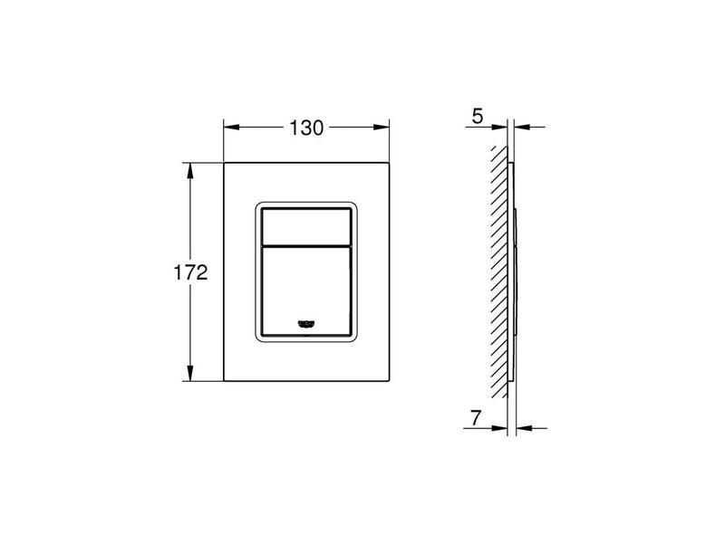 Grohe skate cosmopolitan wall plate s