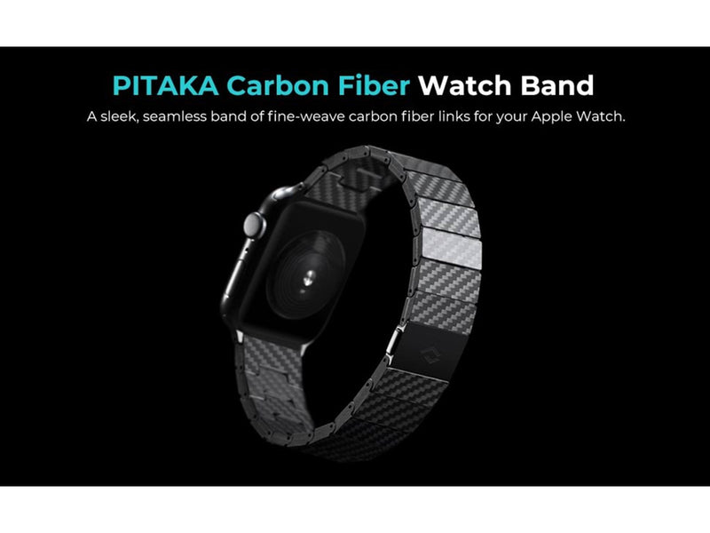 PITAKA Apple Watch Carbon Fiber Link Bracelet Band Modern 38/40mm