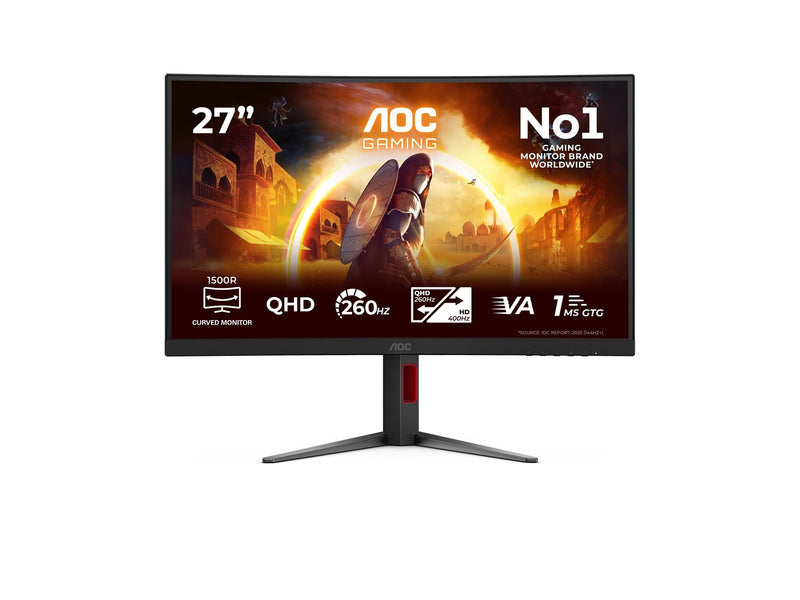 27" AOC CQ27G4Z2 QHD 2560x1440 260Hz 1500R Curved Fast VA