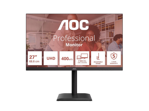 27" AOC U27E4CV - 3840x2160 (4K) - 60Hz - IPS - 90W USB-C