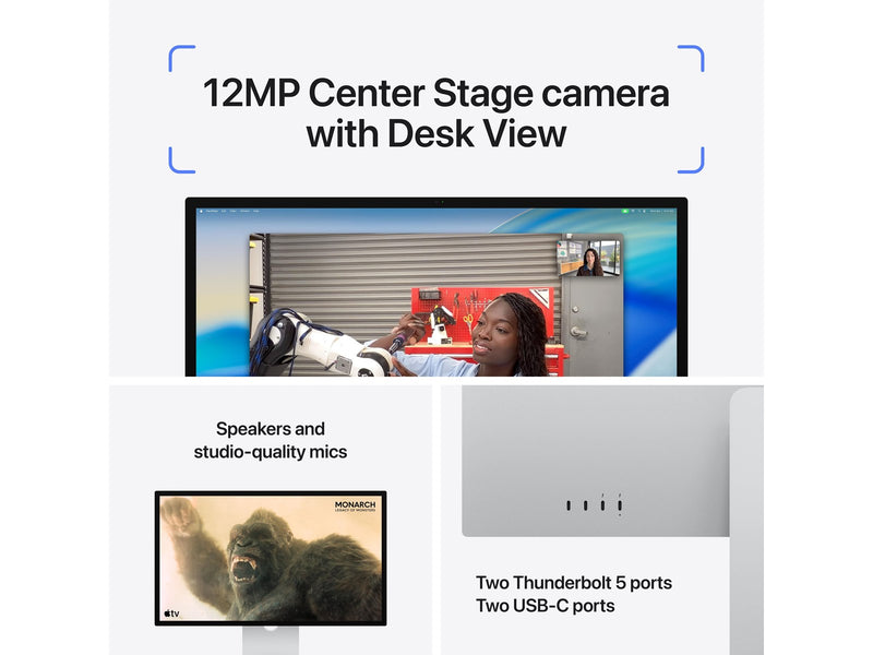 27" Apple Studio Display - 5120x2880 (5K) - 60Hz - IPS - 96W USB-C - MONITOR STAND