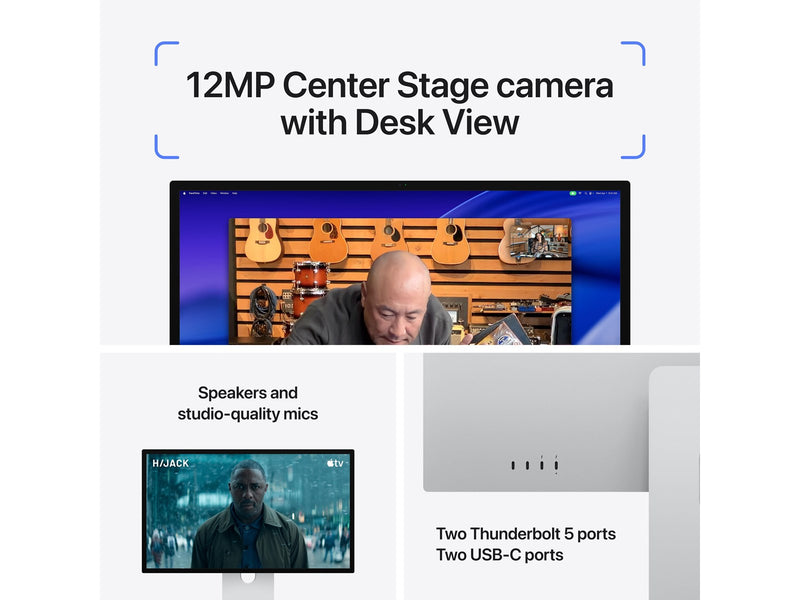 27" Apple Studio Display XDR - 5120x2880 (5K) - 120Hz - MiniLED - 140W USB-C - VESA