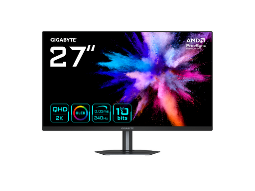 27" GIGABYTE GO27Q24 - 2560x1440 (QHD) - 240Hz - OLED - 15W USB-C
