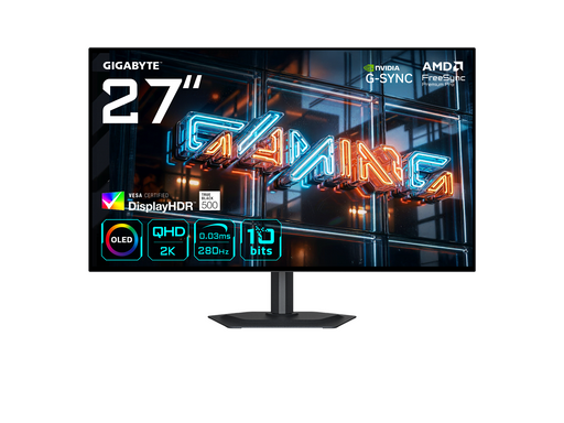 27" GIGABYTE MO27Q28GR - 2560x1440 - 280Hz - WOLED (Glossy)