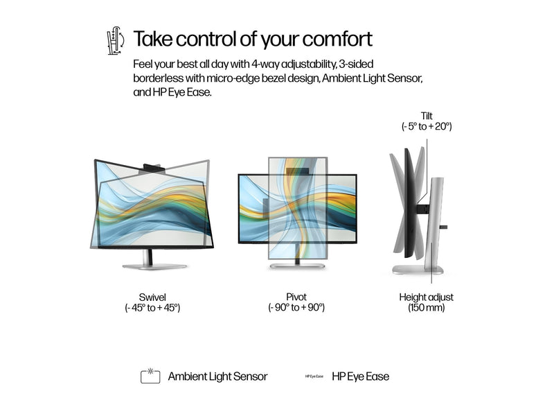 27" HP 527pm Series 5 Pro - 2560x1440 (QHD) - 100Hz - IPS - 100W USB-C