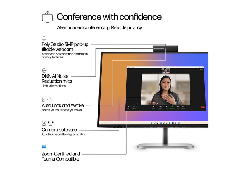 27" HP 527pm Series 5 Pro - 2560x1440 (QHD) - 100Hz - IPS - 100W USB-C