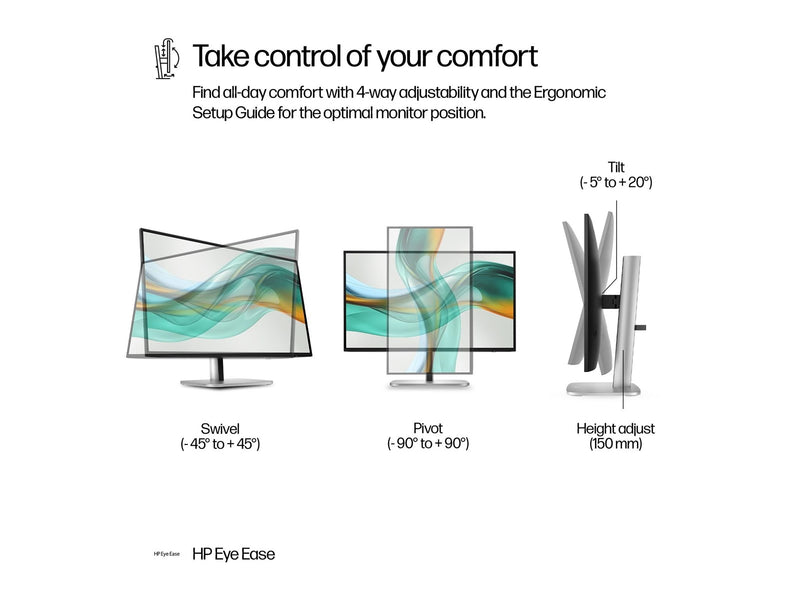 27" HP 527pu Series 5 Pro - 2560x1440 (QHD) - 100Hz - IPS - 100W USB-C