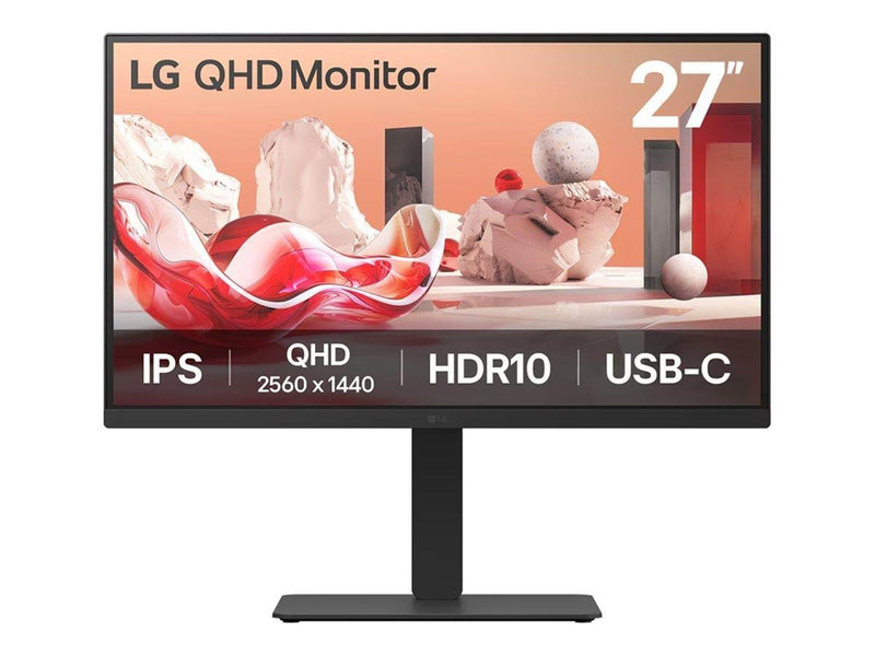 27" LG 27BA75QB-B - 2560x1440 (QHD) - 100Hz - IPS - 65W USB-C - KVM switch