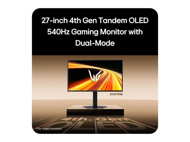 27" LG UltraGear 27GX790B-B - GX7 Series - OLED monitor - 27" - HDR