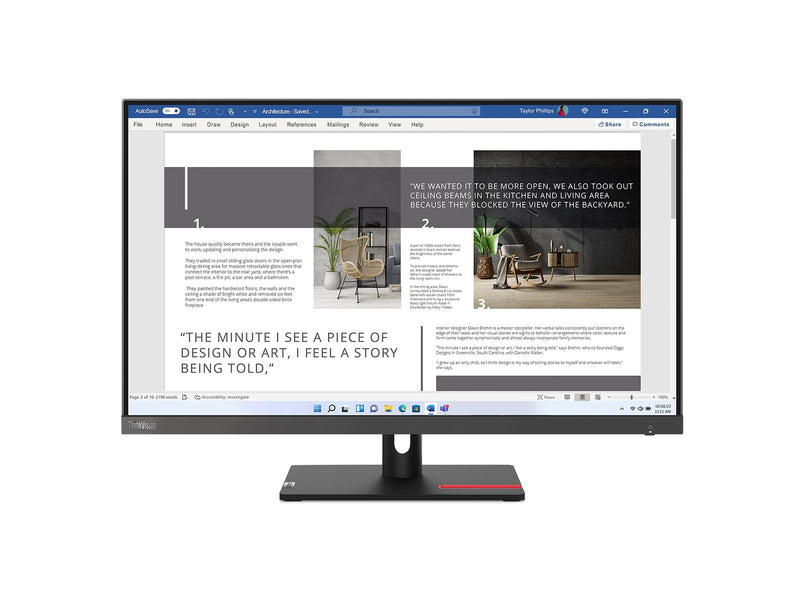 27" Lenovo ThinkVision S27i-30 - 1920x1080 (FHD) - 100Hz - IPS