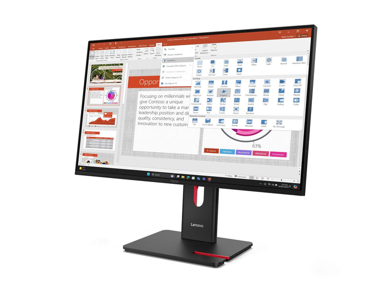 27" Lenovo ThinkVision T27-40 - 1920x1080 - 120Hz IPS - 15W USB-C Power Delivery