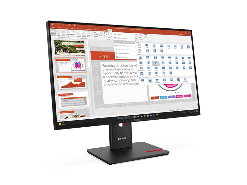27" Lenovo ThinkVision T27-40 - 1920x1080 - 120Hz IPS - 15W USB-C Power Delivery