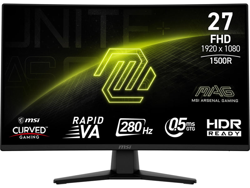 27" MSI MAG 274CXF - 1920x1080 (FHD) - 280Hz - VA