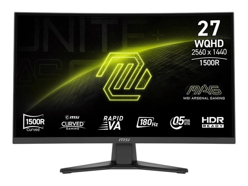 27" MSI MAG 275CQF E18 - 2560x1440 (QHD) - 180Hz - VA