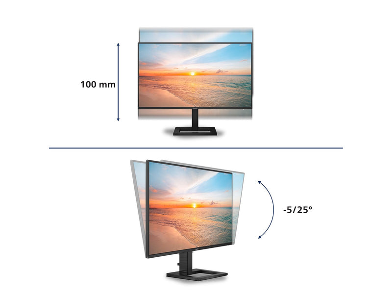 27" Philips 27E1N1600AE - 2560x1440 (QHD) - 100Hz - IPS