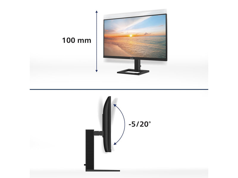 27" Philips 27E1N1800AE - 3840x2160 (4K) - 60Hz - IPS