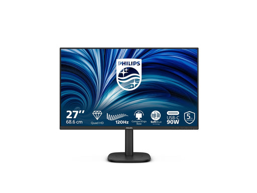 27" Philips 3000 Series 27B2U3601 - 2560x1440 (QHD) - 120Hz - IPS - 90W USB-C