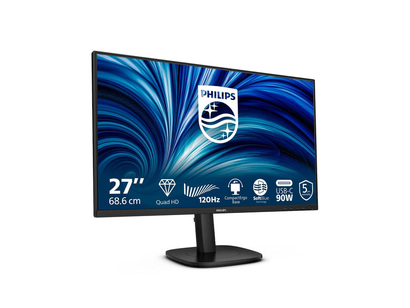 27" Philips 3000 Series 27B2U3601 - 2560x1440 (QHD) - 120Hz - IPS - 90W USB-C