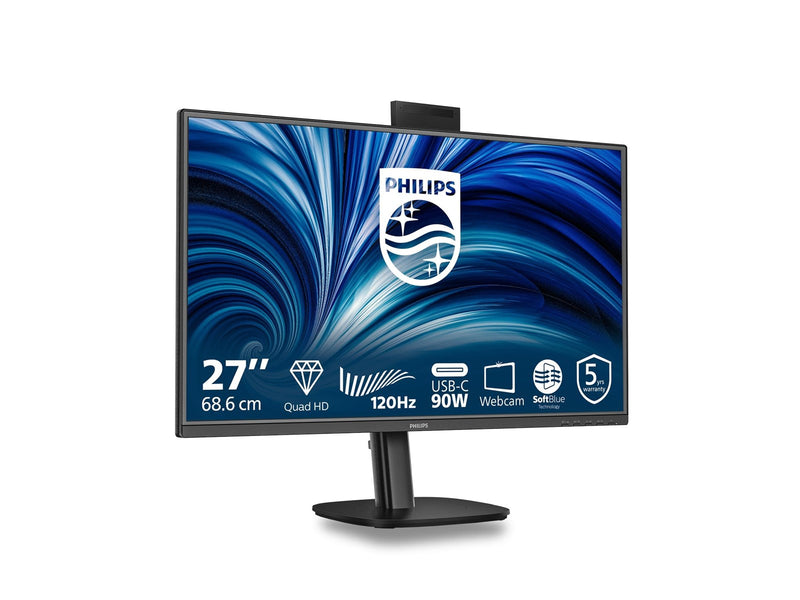 27" Philips 3000 Series 27B2U3601H - 2560x1440 (QHD) - 120Hz - IPS - 90W USB-C