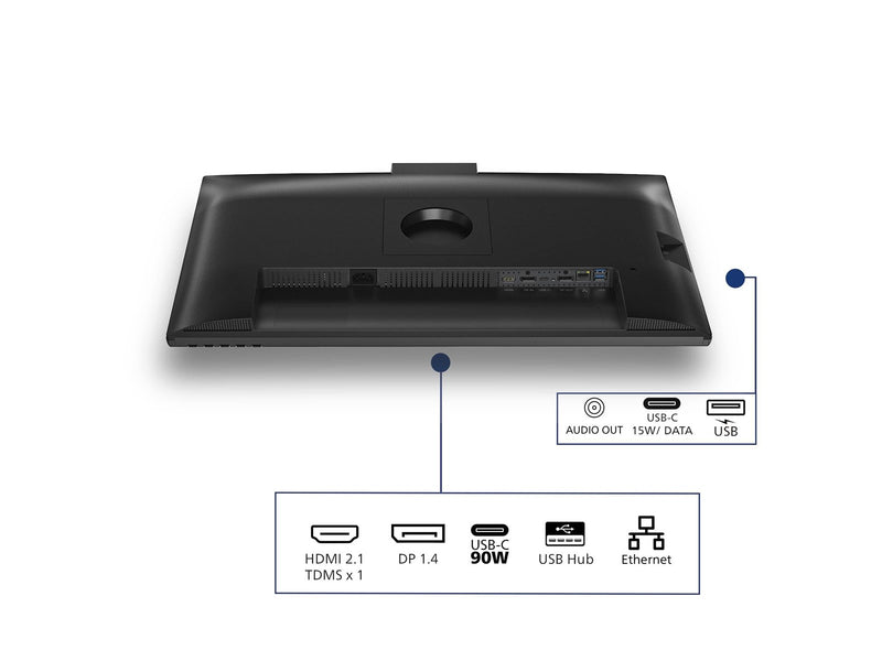 27" Philips 3000 Series 27B2U3601H - 2560x1440 (QHD) - 120Hz - IPS - 90W USB-C