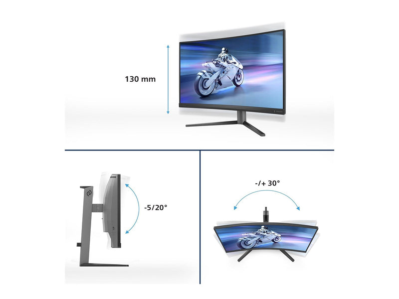 27" Philips Evnia 5000 27M2C5200W - 1920x1080 (FHD) - 280Hz - VA