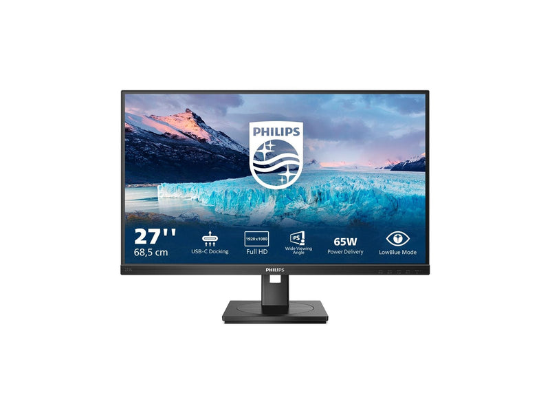 27" Philips S-line 273S1 - 1920x1080 (FHD) - 75Hz - IPS - 65W USB-C