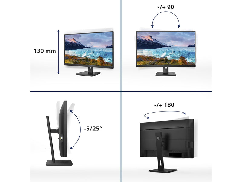 27" Philips S-line 273S1 - 1920x1080 (FHD) - 75Hz - IPS - 65W USB-C