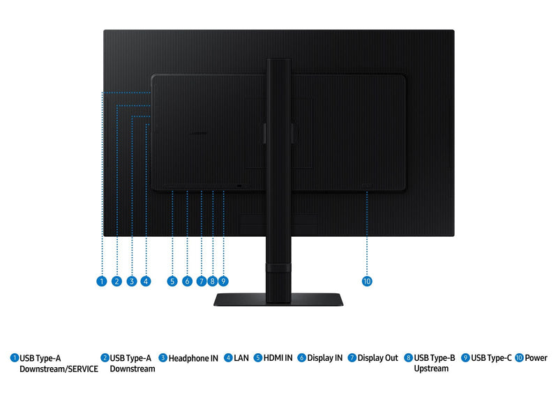 27" Samsung ViewFinity S6 S27D600UAU - 2560x1440 (QHD) - 100Hz - IPS - 90W USB-C - KVM switch