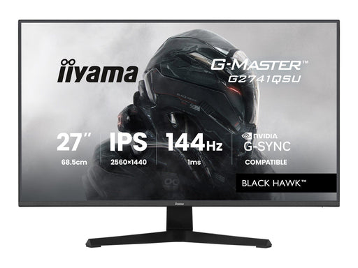27" iiyama G-MASTER Black Hawk G2741QSU-B1 - LED monitor - QHD - 27"