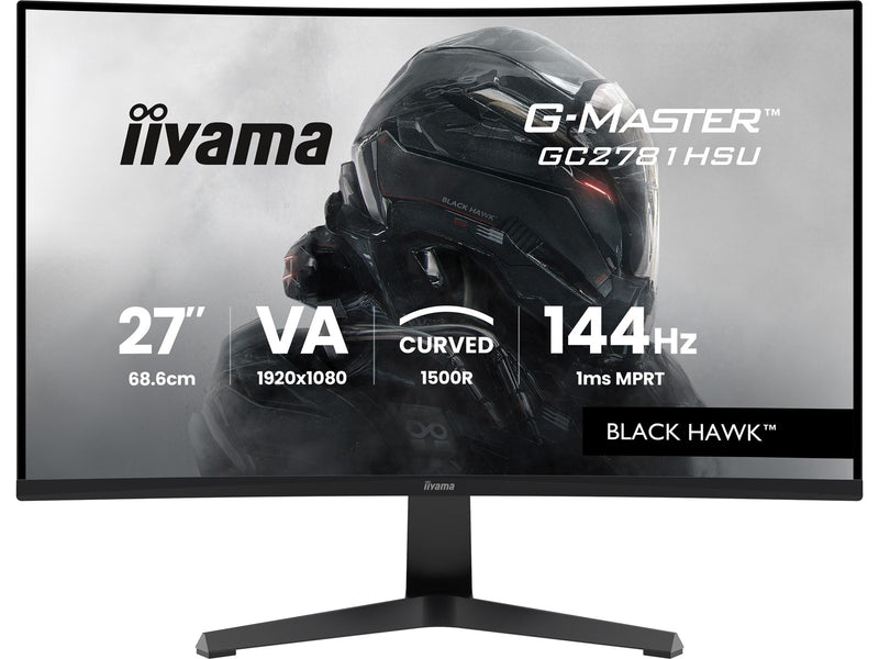 27" iiyama G-MASTER Black Hawk GC2781HSU-B1 - LED monitor - curved - Full HD (1080p) - 27"