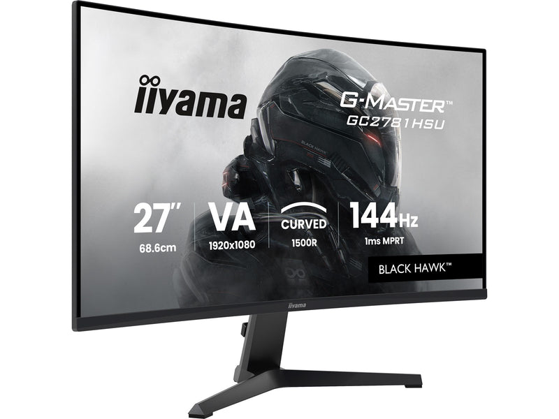 27" iiyama G-MASTER Black Hawk GC2781HSU-B1 - LED monitor - curved - Full HD (1080p) - 27"
