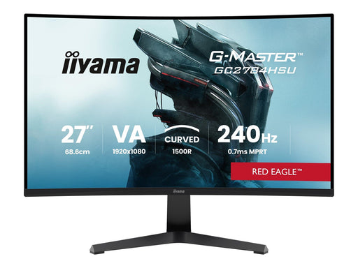 27" iiyama G-MASTER Red Eagle GC2784HSU-B1 - LED monitor - curved - Full HD (1080p) - 27" - HDR