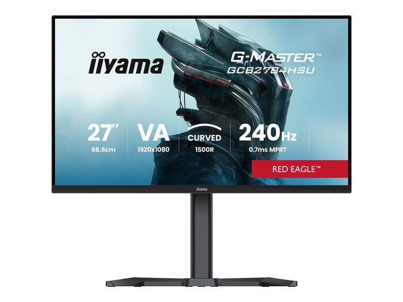 27" iiyama G-MASTER Red Eagle GCB2784HSU-B1 - LED monitor - curved - Full HD (1080p) - 27" - HDR