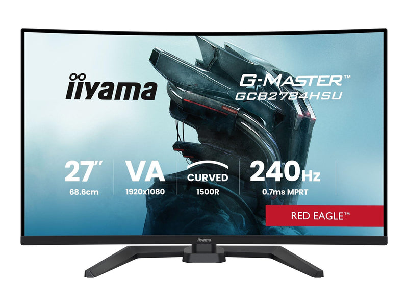 27" iiyama G-MASTER Red Eagle GCB2784HSU-B1 - LED monitor - curved - Full HD (1080p) - 27" - HDR